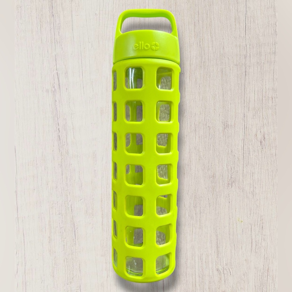 Ello glass silicone wrapped water bottle